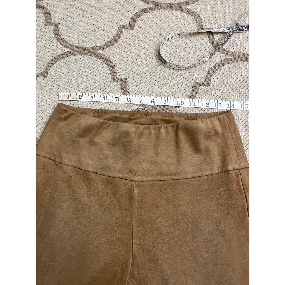 J. McLaughlin Lori faux suede pull on Hazelnut leggings, size medium,24” inseam - Picture 6 of 10